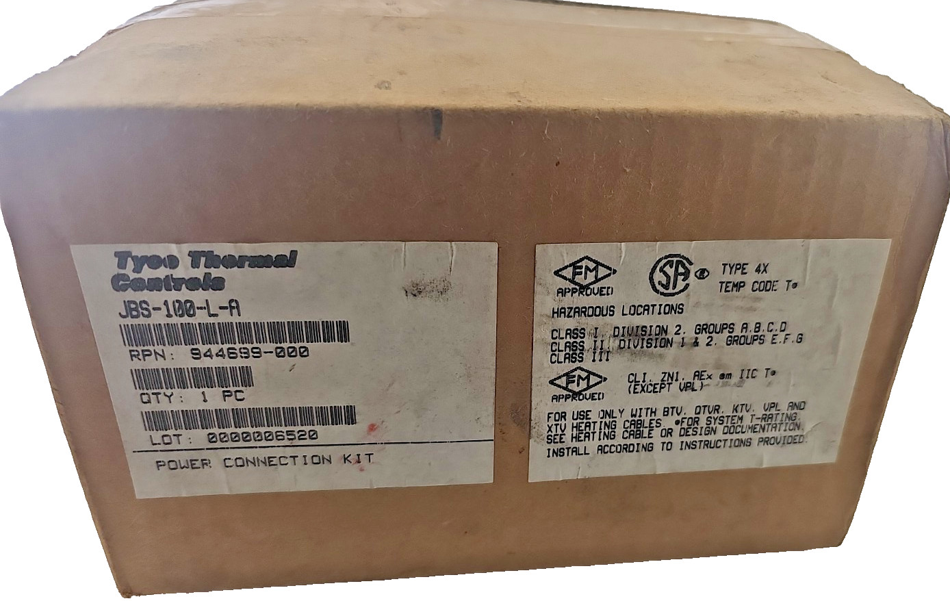Raychem JBS-100-L-A Power Connection Splice Kit Type 4X Hazardous Locations