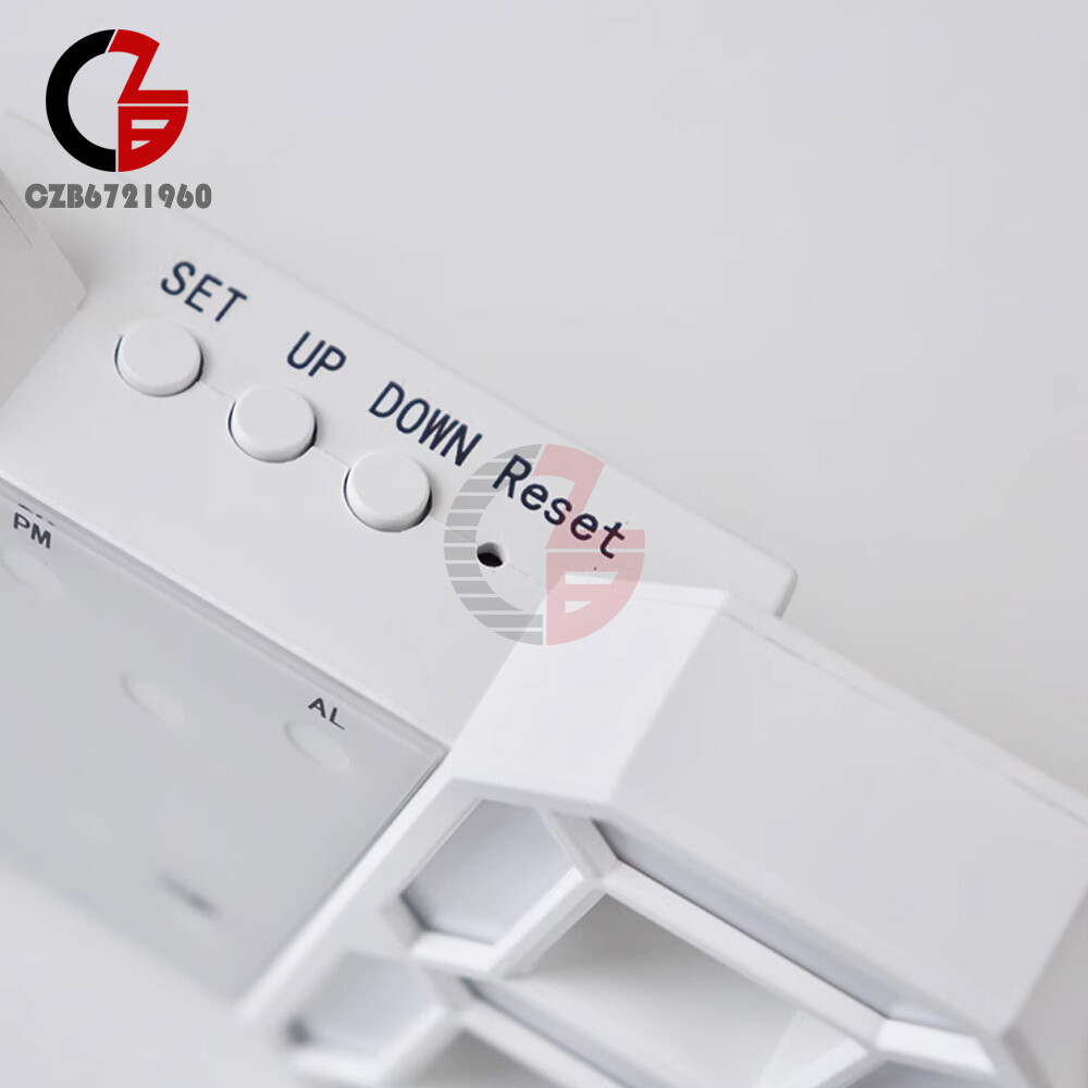 LED Electric Digital Alarm Clock Time/Date/Temperature Display Home Decoration