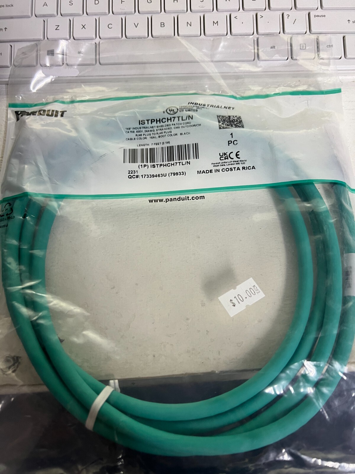 Panduit – ISTPH7X1MTL – Patch Cord IndustrialNET Cat5E Shield – (Pack of 1)