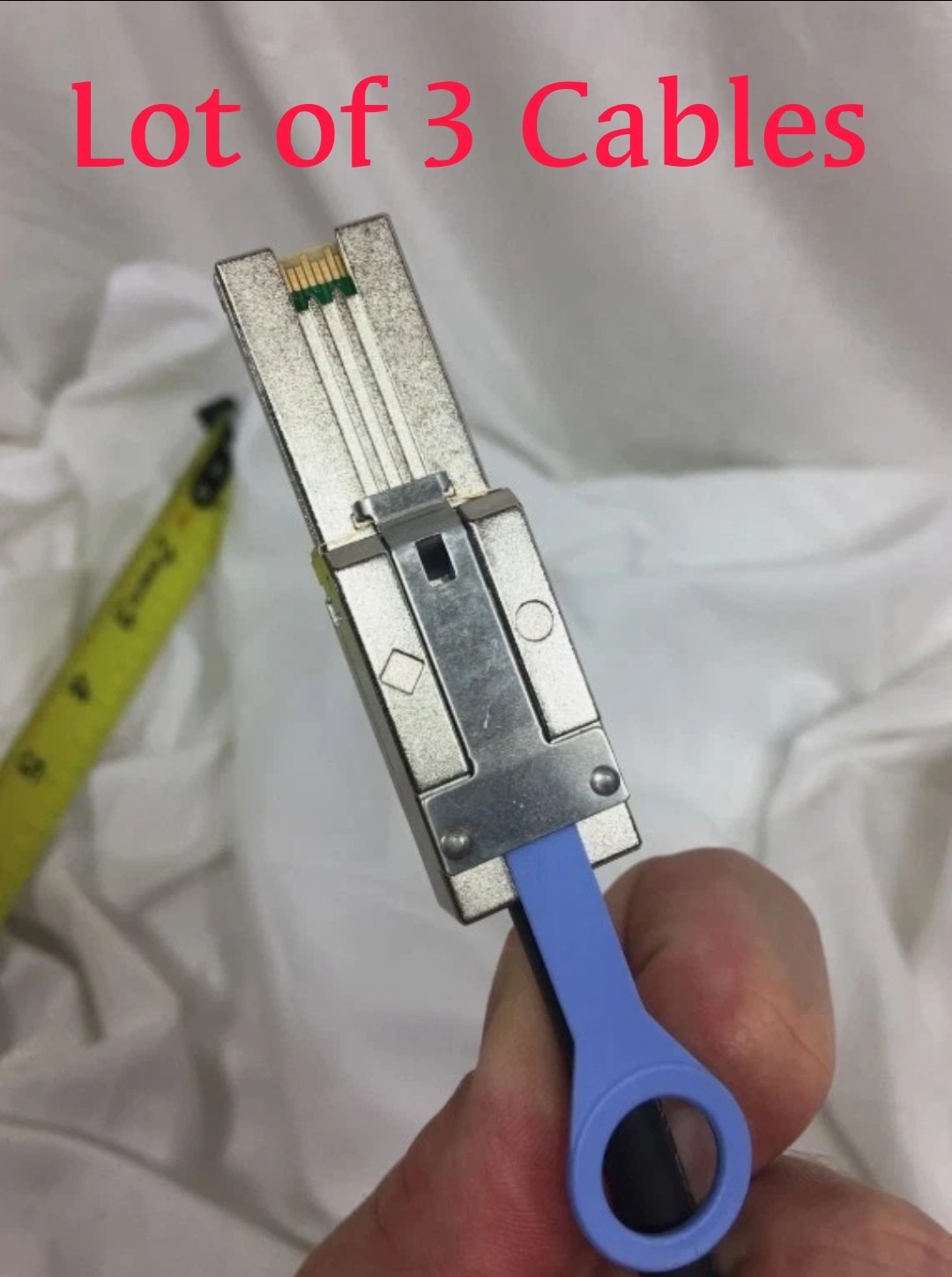 Lot Of 3 Amphenol 20″ Male to Male E357317-s 28 AWG CN-0yp20D-apx00-8ah-518y