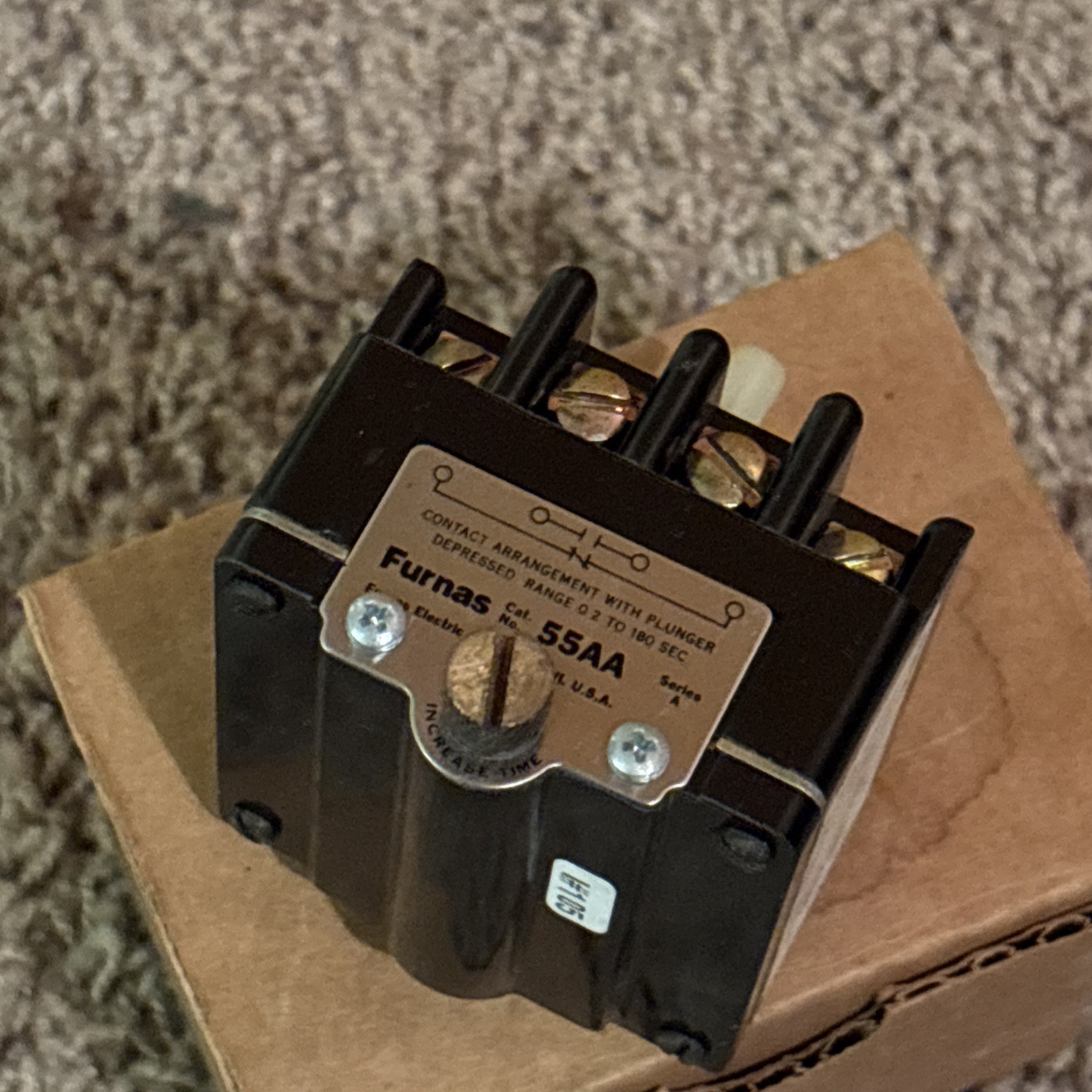 Furnas 55AA Pneumatic Timer w/o Bracket NEW OLD STOCK