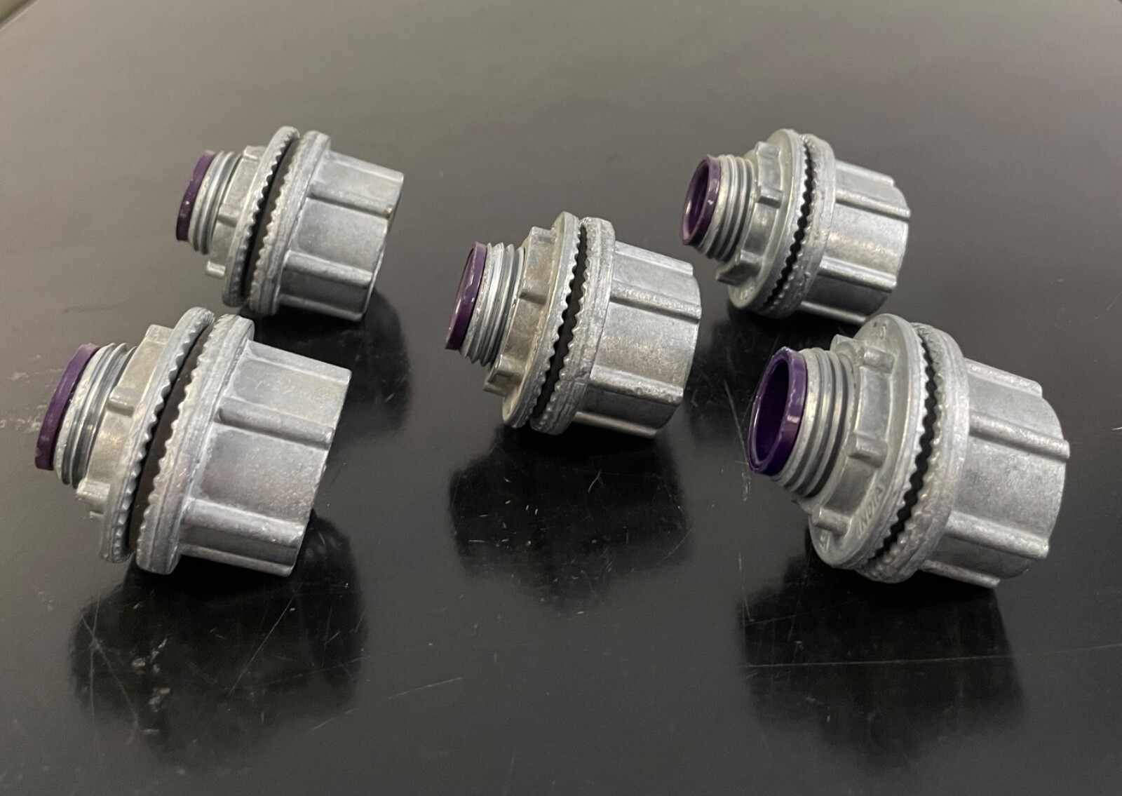 “LOT OF 5” – Eaton, Crouse-Hinds, Myers (STYLE) – “INDIA” – 1/2” – Conduit Hub