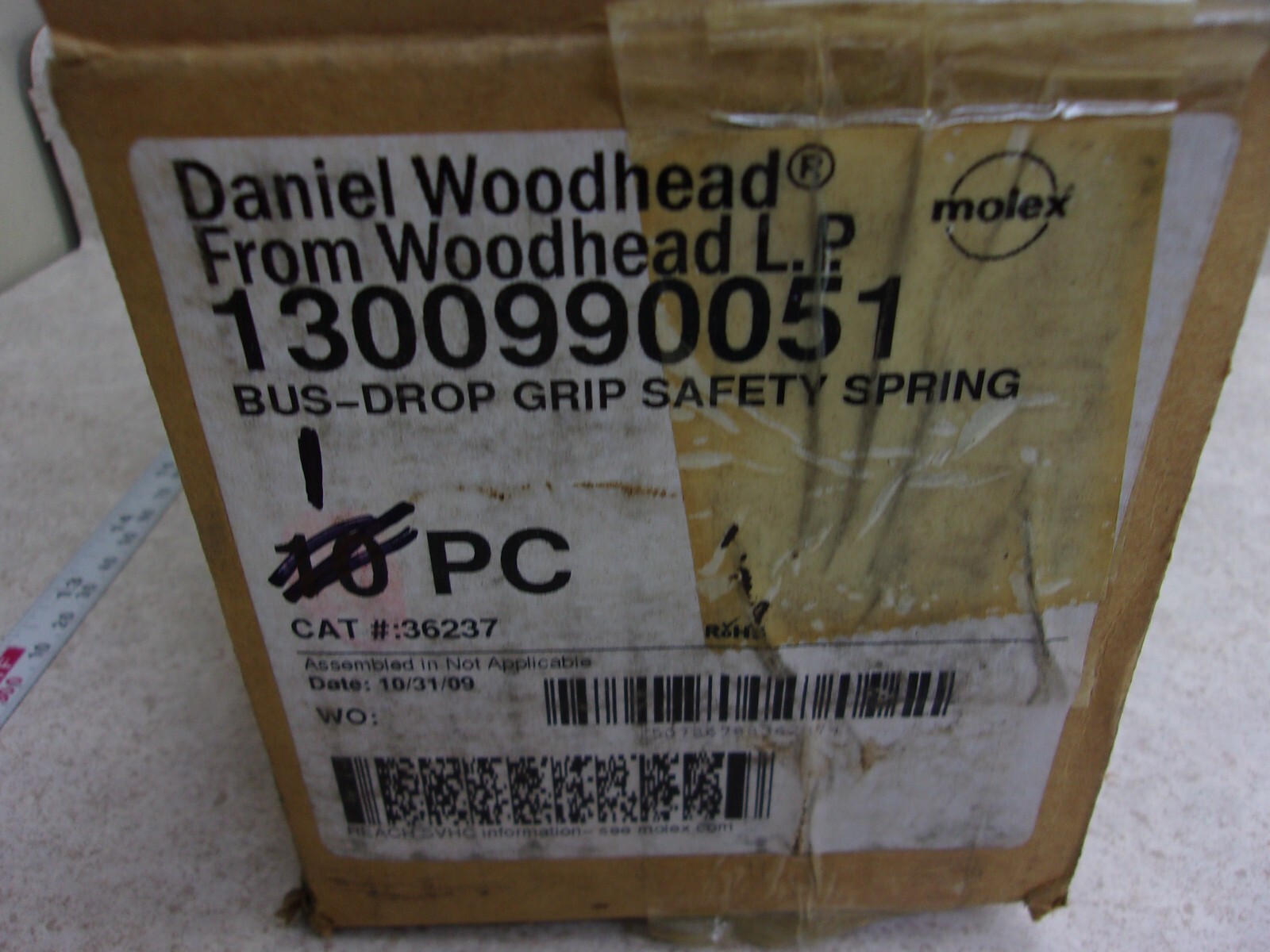 DANIEL WOODHEAD 1300990051 BUS-DROP GRIP SAFETY SPRING, 36237, F0841
