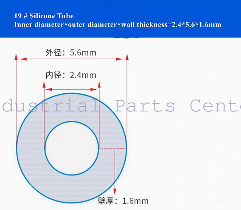 2pcs 13#/5m 14#/5m 19#/5m 16#/5m 25#/5m Peristaltic Pump Special Silicone Hose