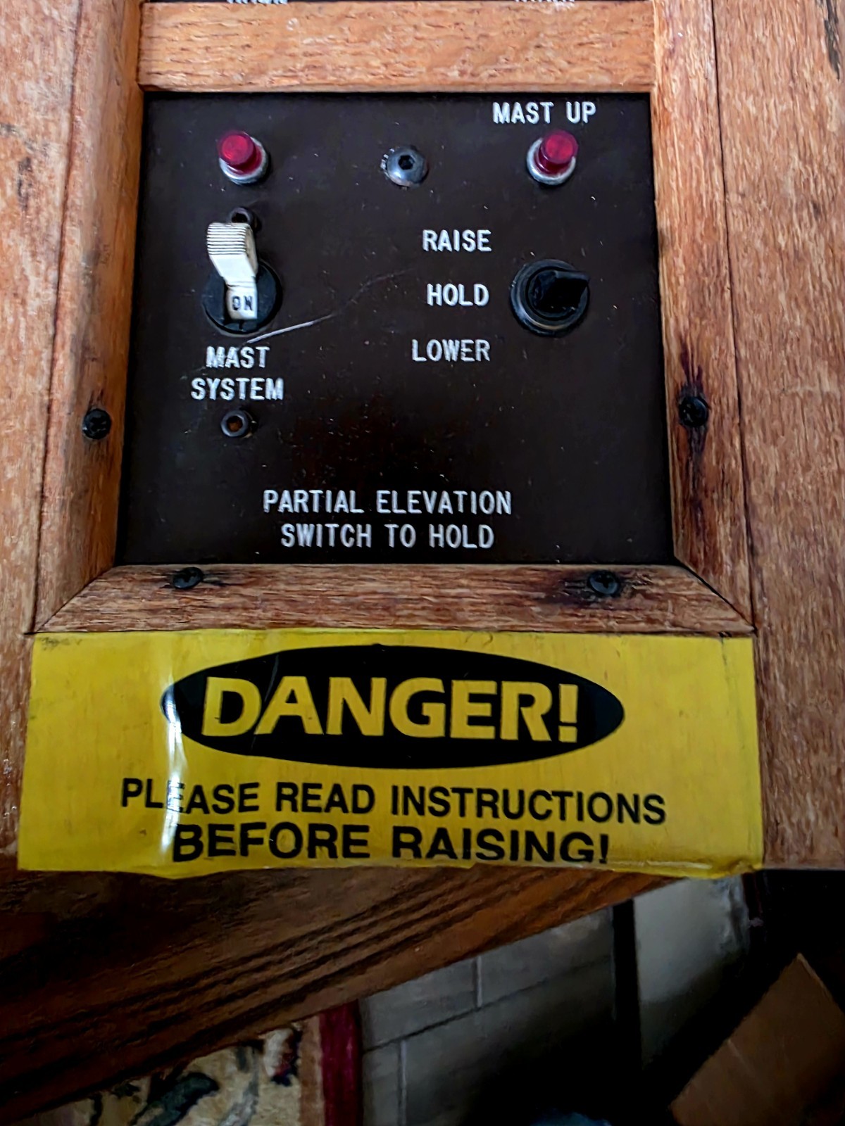 Vintage Broadcast Hydraulic Mast Control Panel – Steampunk Switchboard Display