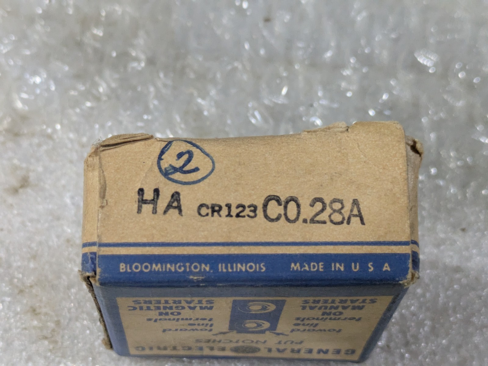 GE General Electric CR123C0.28A Overload Heater Element LOT OF 3 Motor Starter