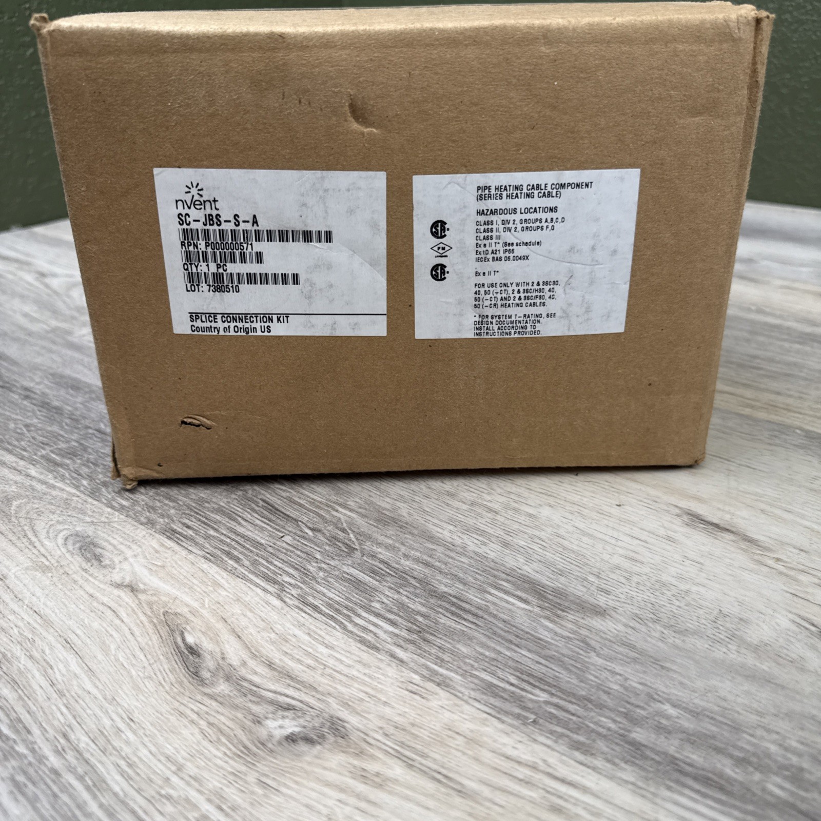 NEW RAYCHEM LIGHTED POWER Splice CONNECTION KIT SC JBS-S-A w/Junction Box