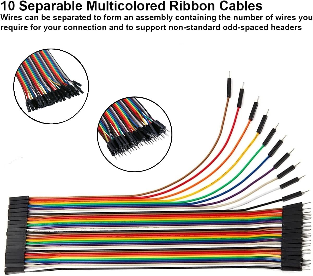 120PCS Dupont Jumper Wire Kit M/M M/F F/F 20cm Breadboard Cables for Arduino
