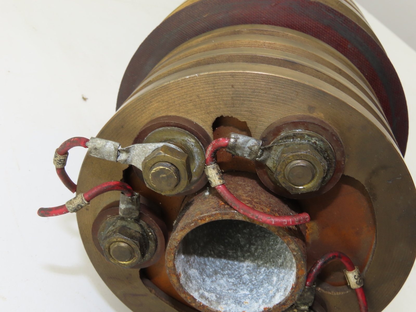 Large G&L Slip Ring Carbon Brushes 20HP 460Volt 3phase Electrical Contact 7Pole