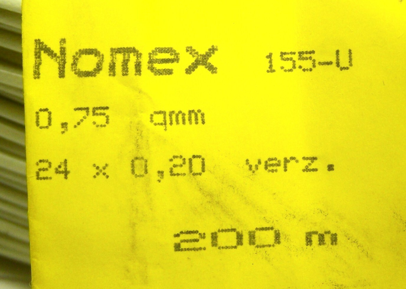 200 METER ROLL ESSEX NOMEX 155-U0 750″F”WHT NEW ELECTRICAL WIRE FIREPROOF WHITE