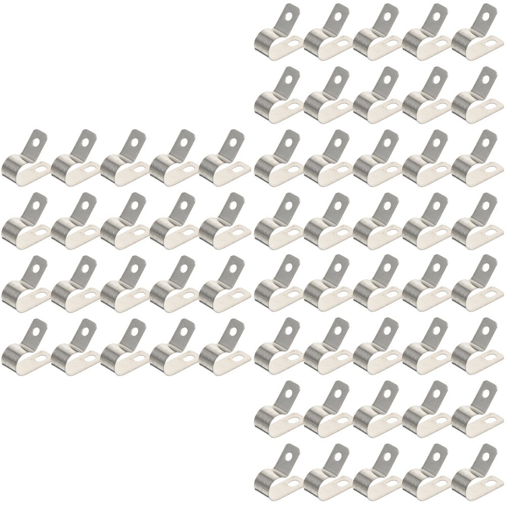 3 Pieces Cable Clamp Fixing Buckle Masonry Metal Wire for Clips Stainless Steel