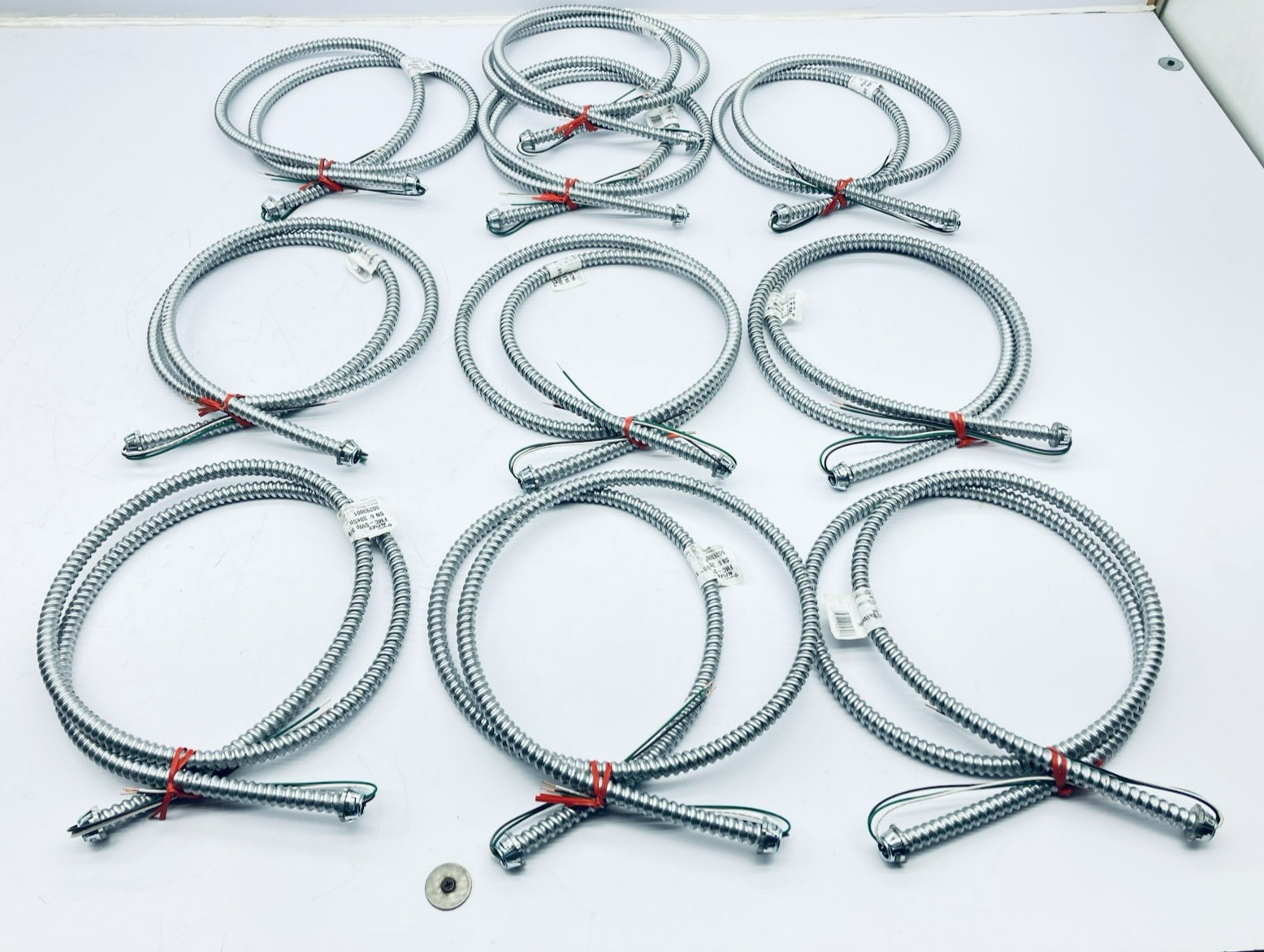 10 PCS (6FT/EA) SOUTHWIRE 55293001 LITE-WHIP 18-3 METAL CLAD WHIP 18AWG 3W FMC