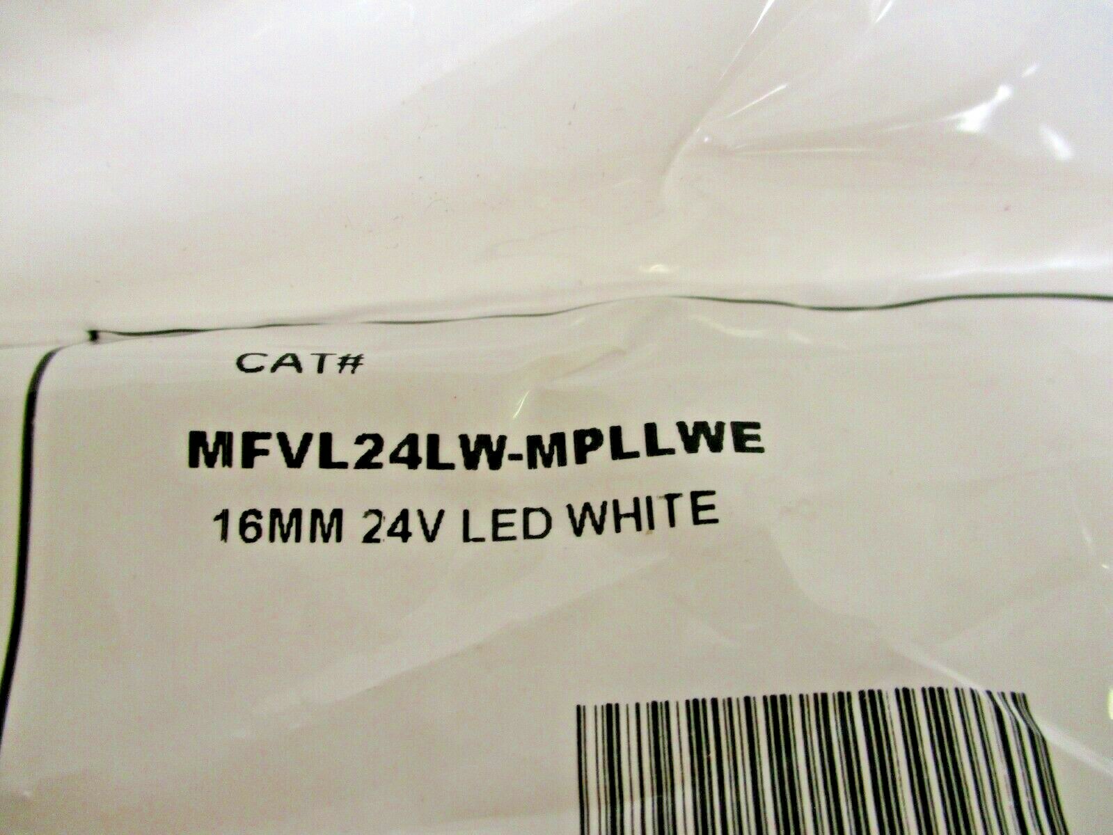C3 CONTROLS, MFVL24LW-MPLLWE, 16MM 24V WHITE LED LIGHT