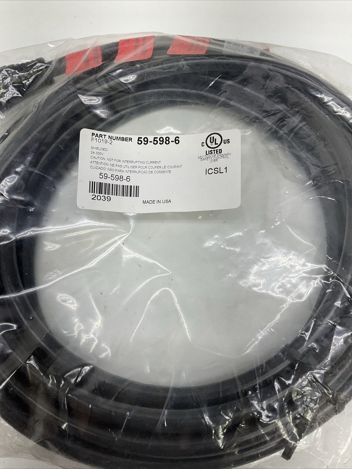 UTC Fire & Security Company Fireye 20 Ft Wired Cable Assembly 59-598-6 NEW