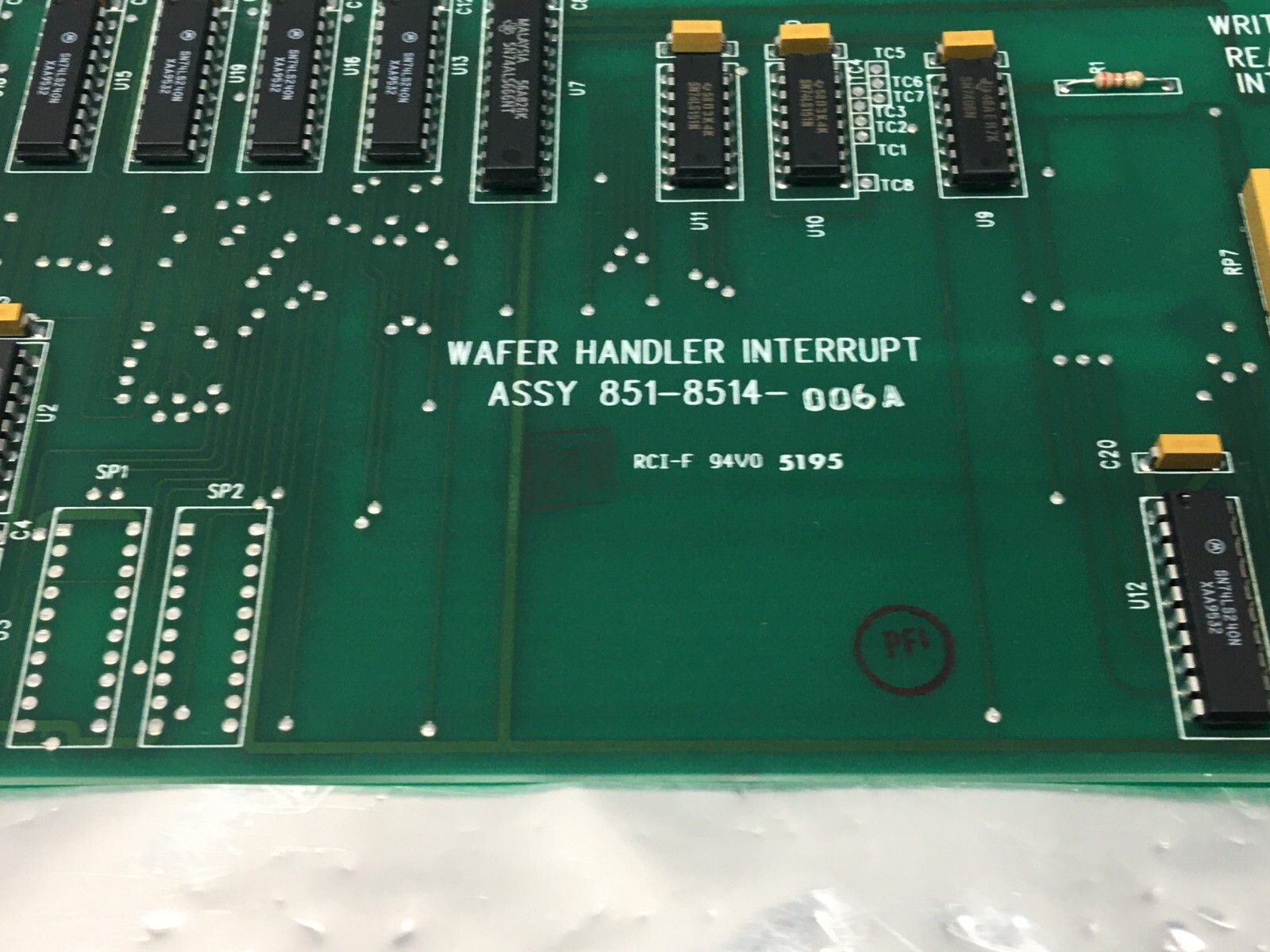 SVG Silicon Valley Group 851-8514-006 Wafer Handler PCB Card, 137257
