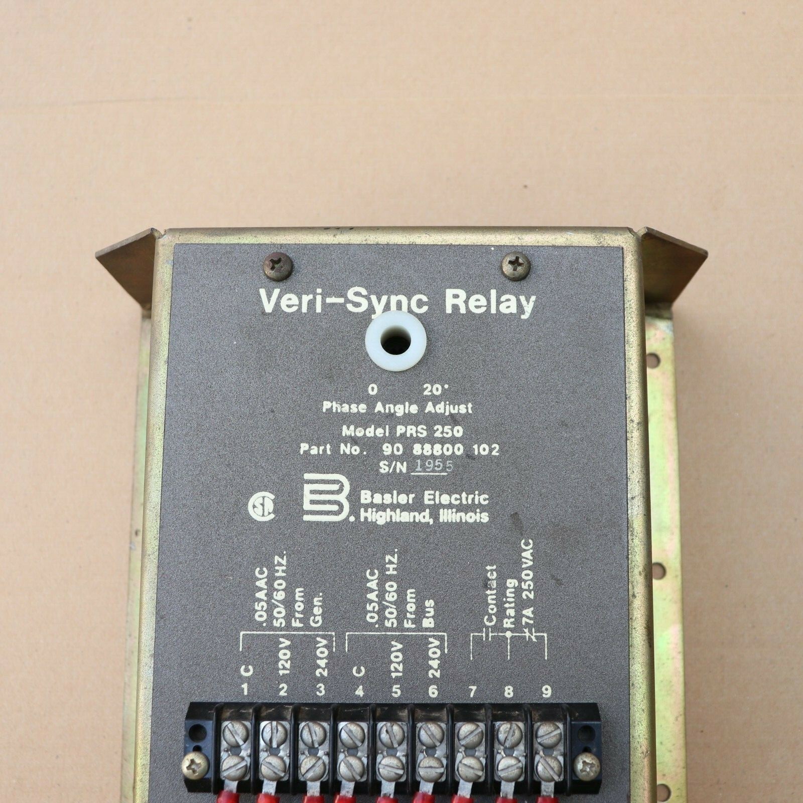 BASLER VERI SYNC RELAY PRS250