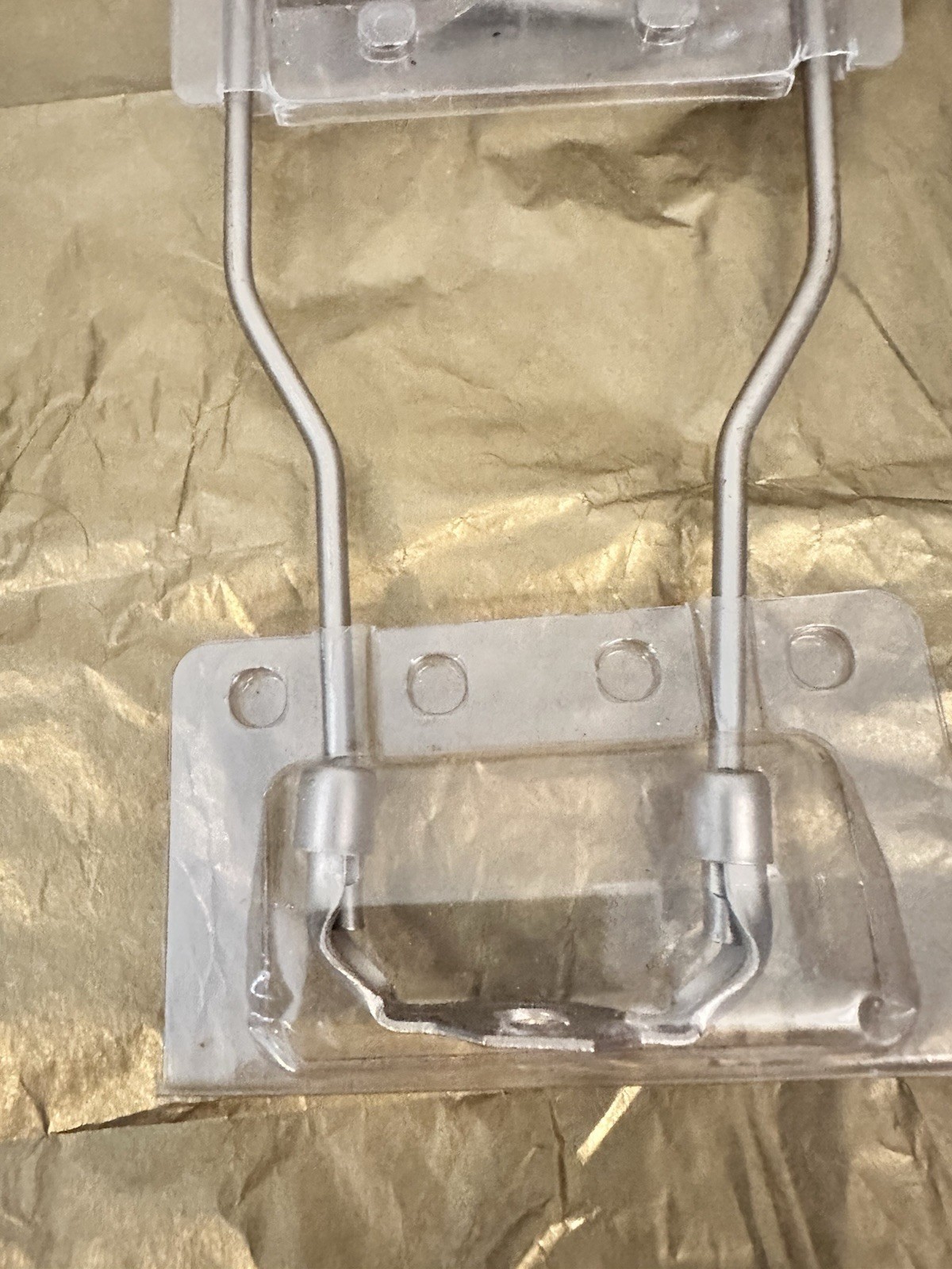 Jandorf 10” Brushed Pewter Harp 60139 NEW Push Through Socket