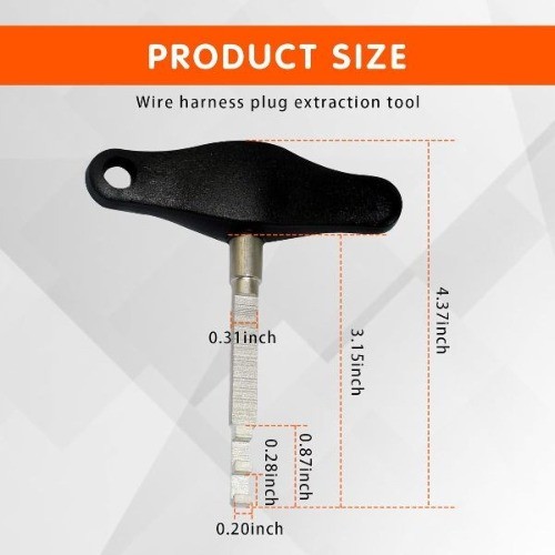 Electrical Service Tool Connector Removal Tool, Wiring Harness Plug Extraction T