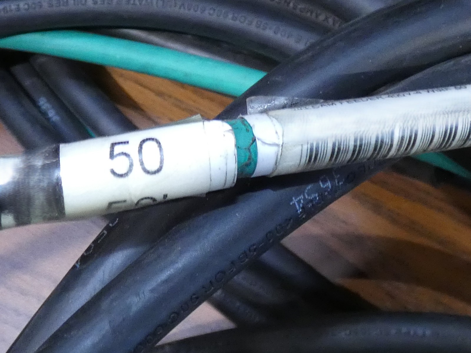 4-Wire 50′ Banded Cam Feeder Cable 400A 600V