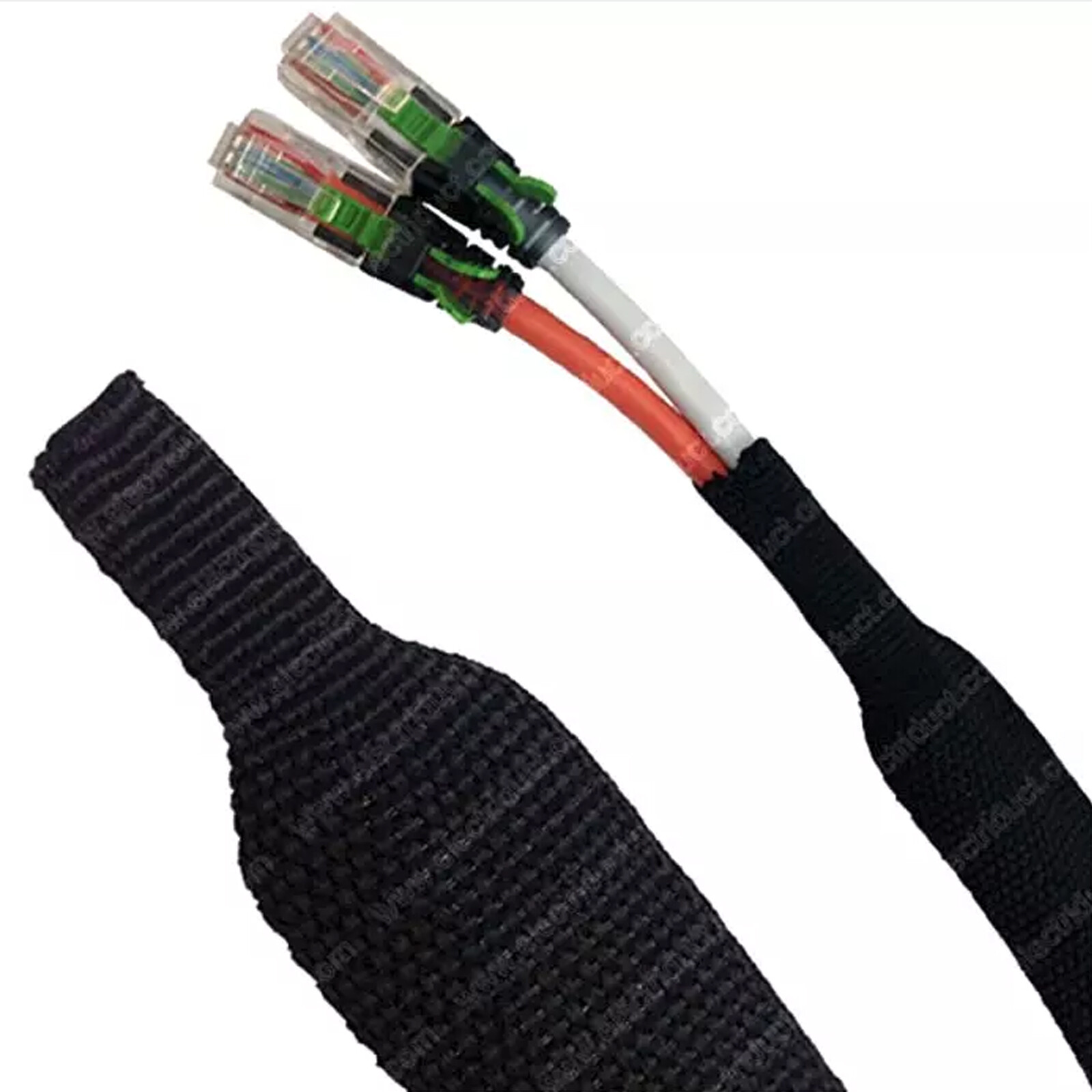 Heat Shrink Braided Sleeve Fabric Tubing- fit Irregular Shape Hose/Cable