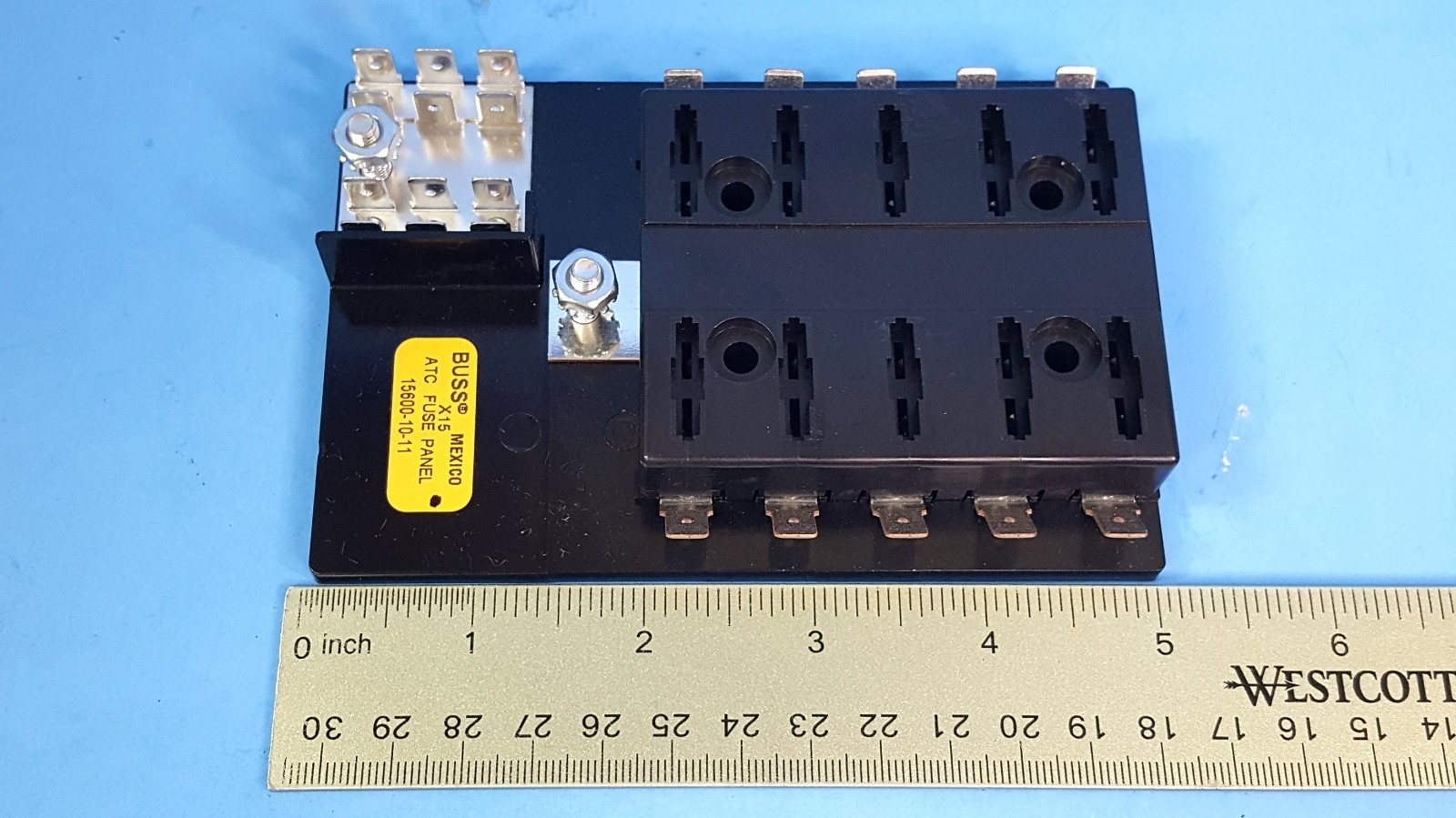 One Pc-ATC Fuse Panel, 15600-10-11, BUSSMANN, Fuse Holder Block Assembly, 10pos.