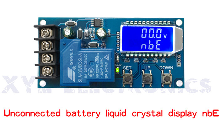 30A 6-60V Lithium Battery Charge NC Control Module Protection Board LCD Display