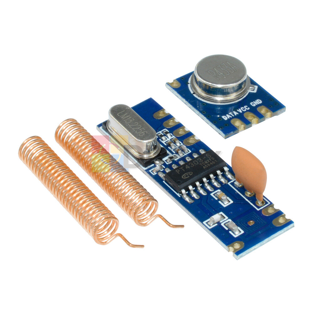 2PCS 433MHz 100m ASK Module Kit RF STX882 Transmitter & SRX882 Receiver Antenna