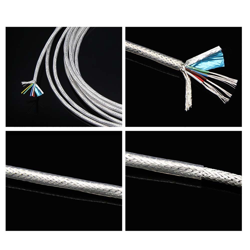 FEP Silver Plated Shielded Cable 2-6 Cores Silver Plated Stranded Copper Wire