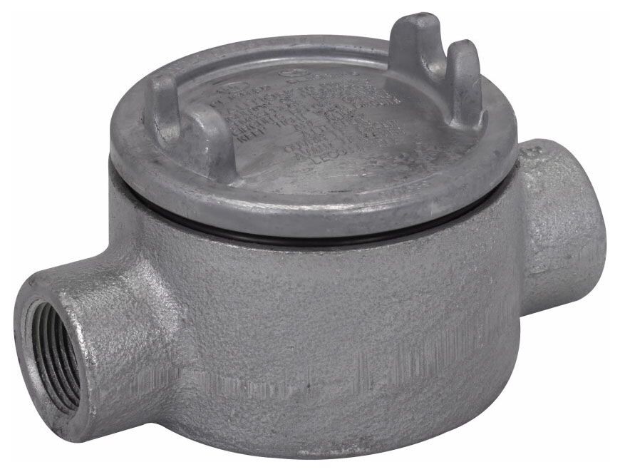 Crouse-Hinds GUAC26, Conduit Outlet Box, 3/4 Cst Iron Div 1 Round Base, 1 PC