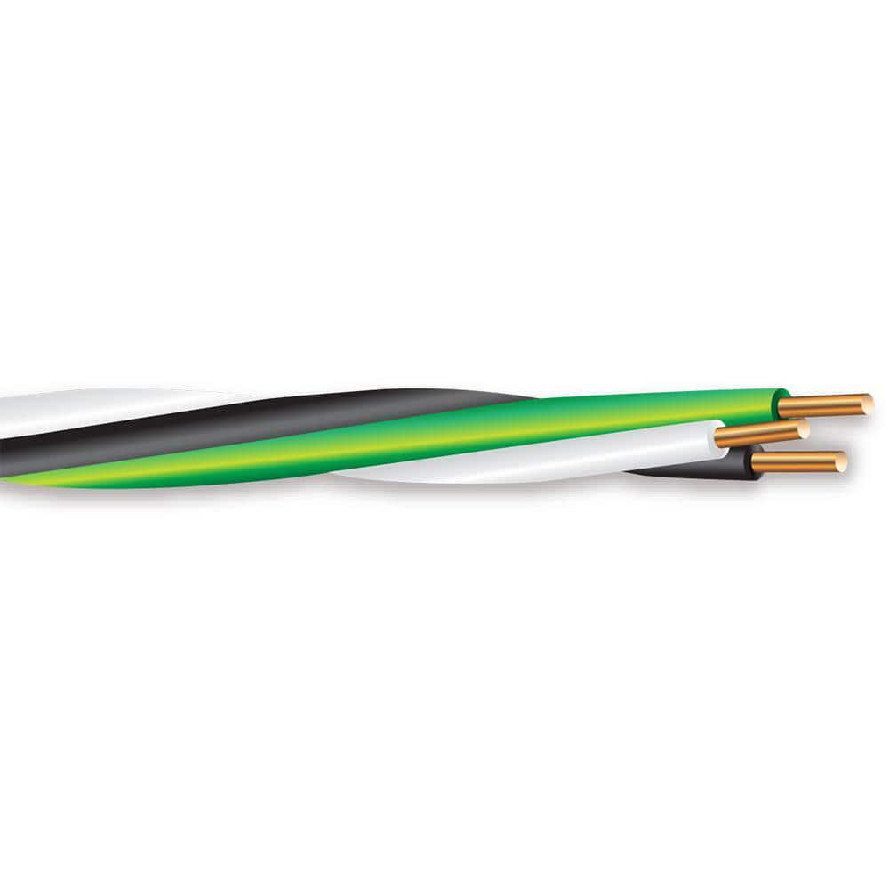 Cerrowire Tri-Wire 100 ft. 12/3 Solid CU THHN Black White Green Heat Resistant