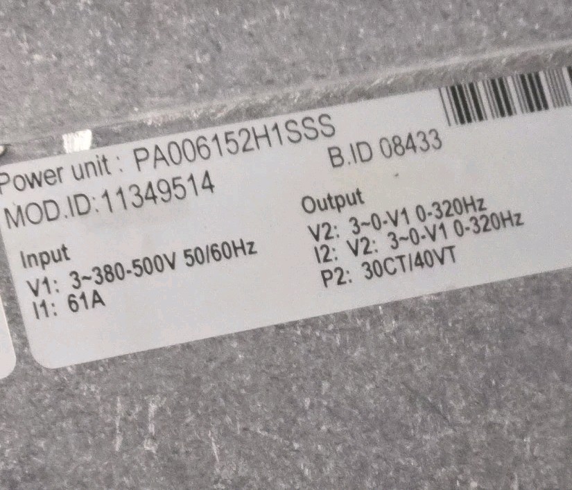 Honeywell NXS0400A1000 40hp Drive 380-500v 61A