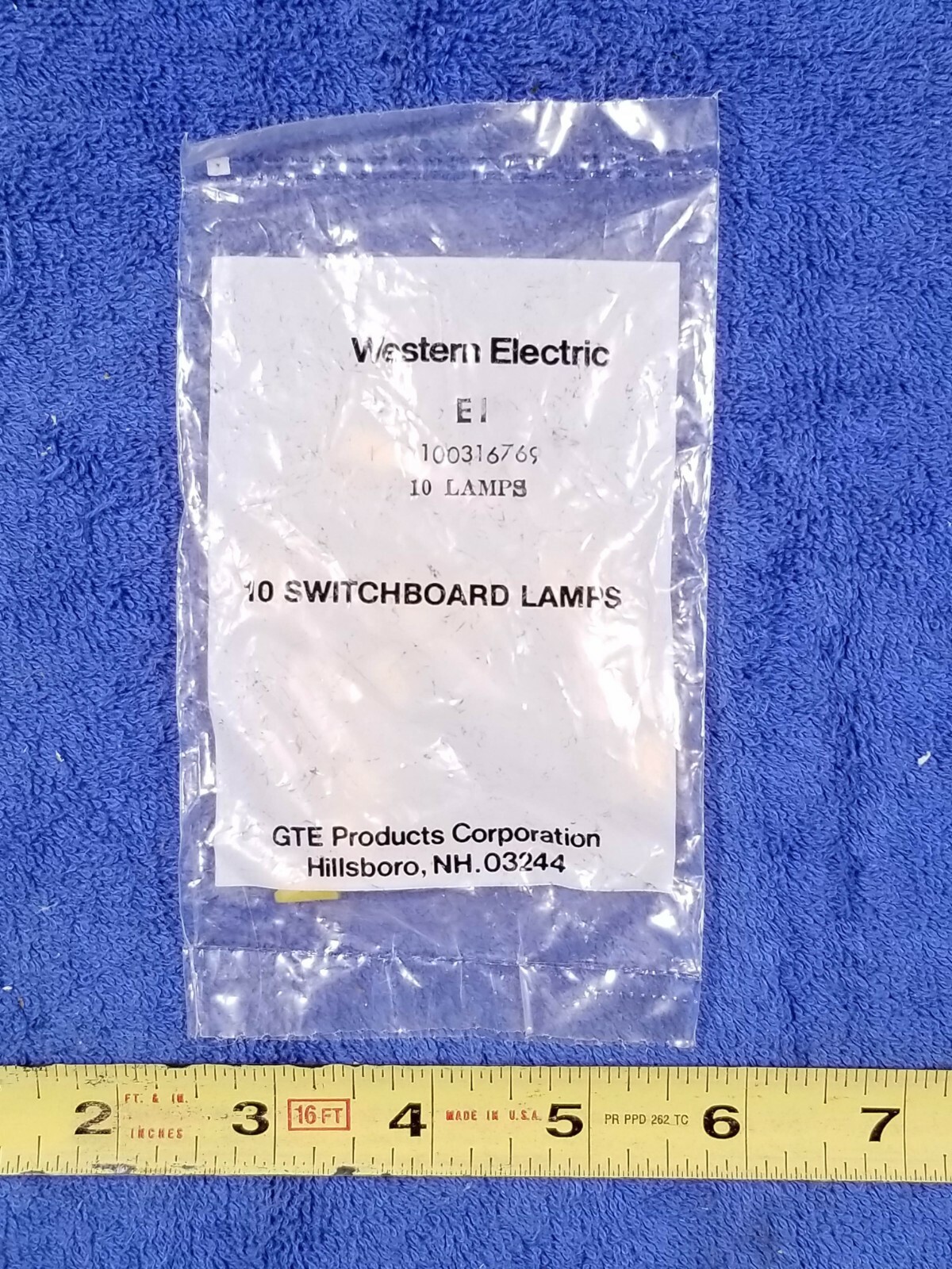 10 Pack 100316769 – WESTERN ELECTRIC – SWITCHBOARD LAMP E1