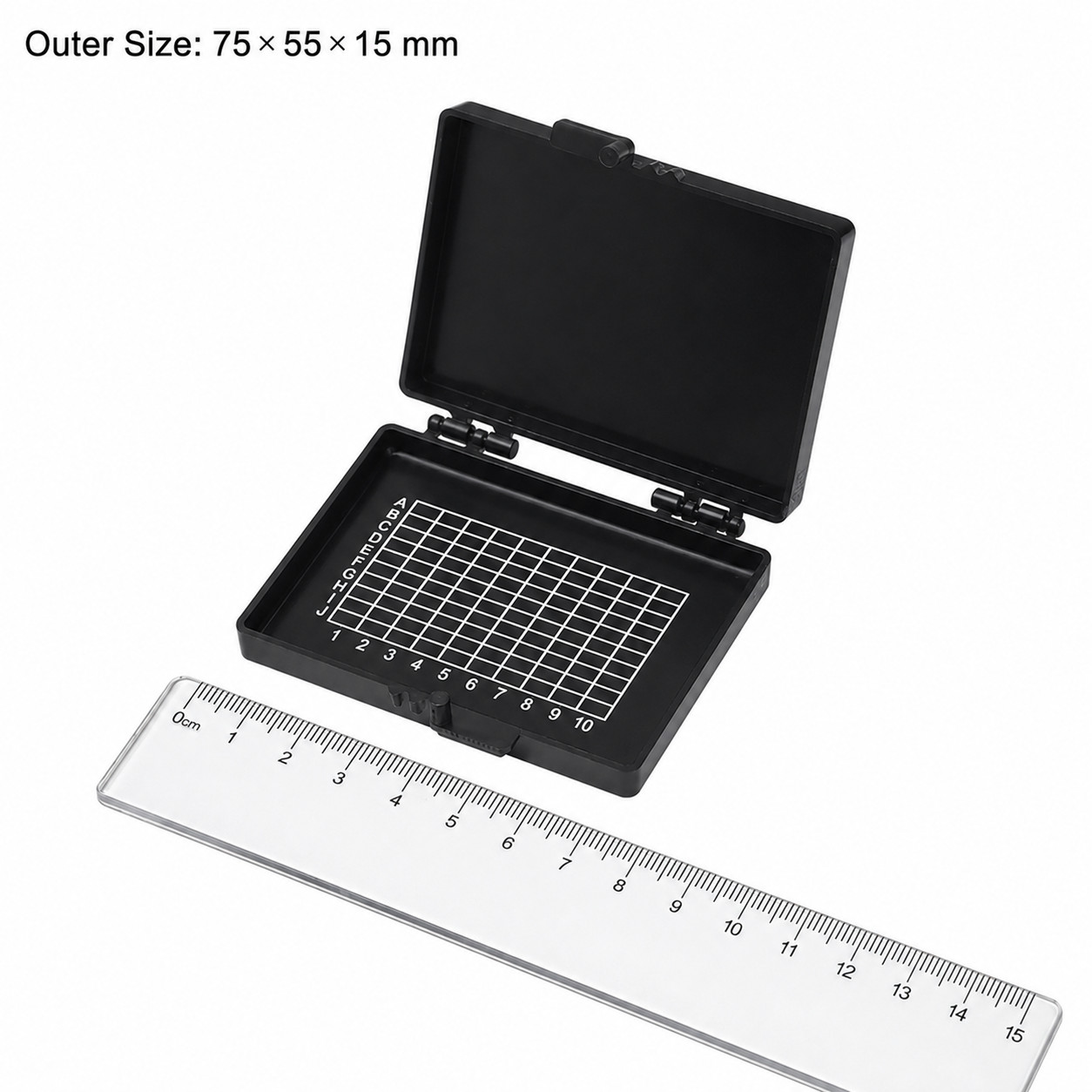 Chip Storage Box 55mm 75mm Sticky Gel Case Semiconductor Wafer Die Holder