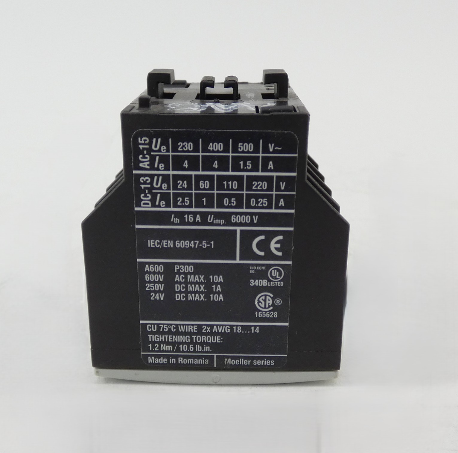 Eaton XTCEXFCC22 Auxiliary Contact Block 24V 10A
