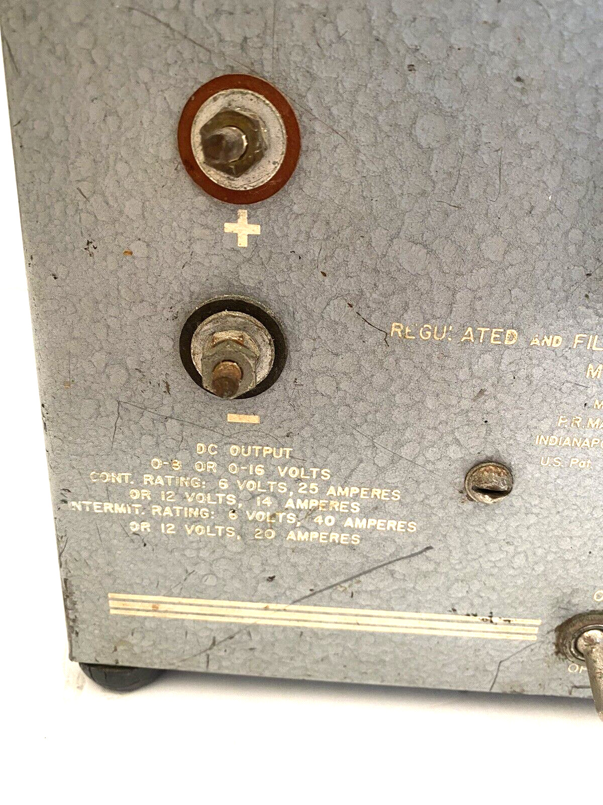 Ham radio TV, Mallory Rectopower supply Rectifier power supply working condition