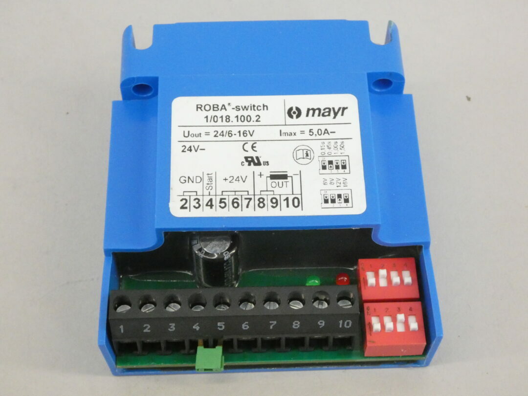 Mayr ROBA-Switch 1/018.100.2 Fast-Switching Module, Art. 8185947 – NEW Surplus!