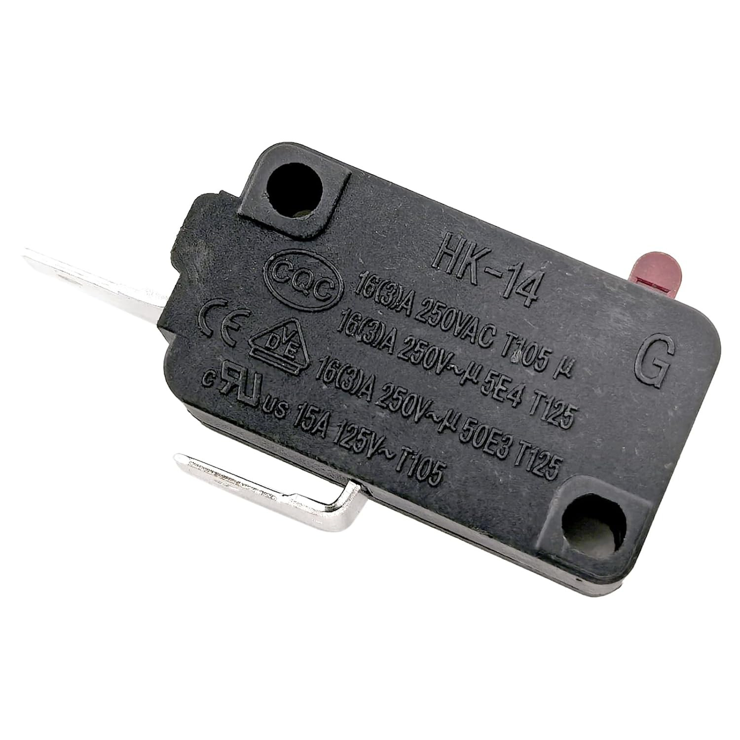 HK-14 Normally Open (NO) Micro Switch (3-Pack), 16A 125/250VAC 2-Pin Air Fryer D