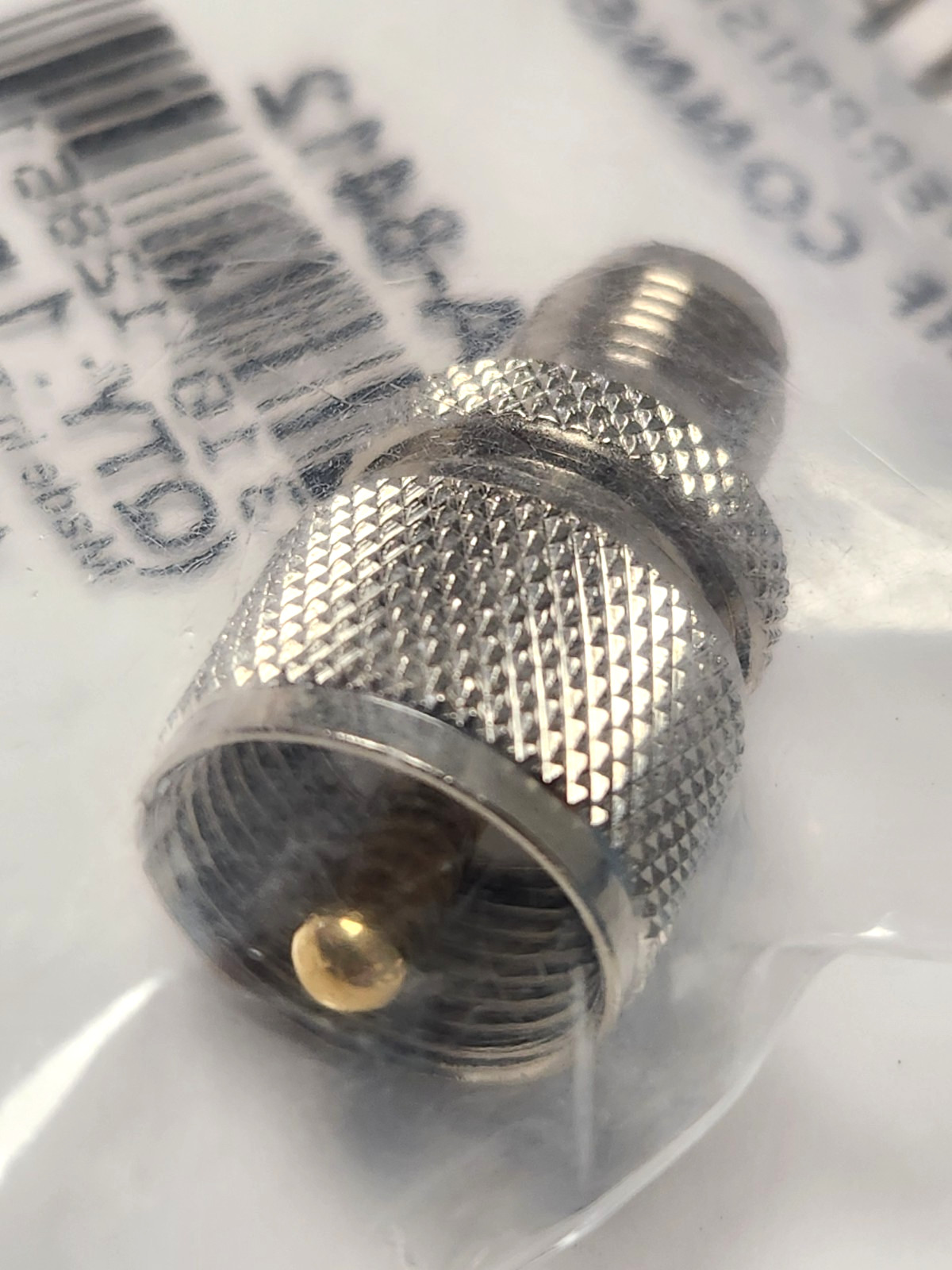 Pan Pacific RFA-8412 RF Coaxial Adapter UHF Male PL-259 to TNC Female 50 Ohm NEW
