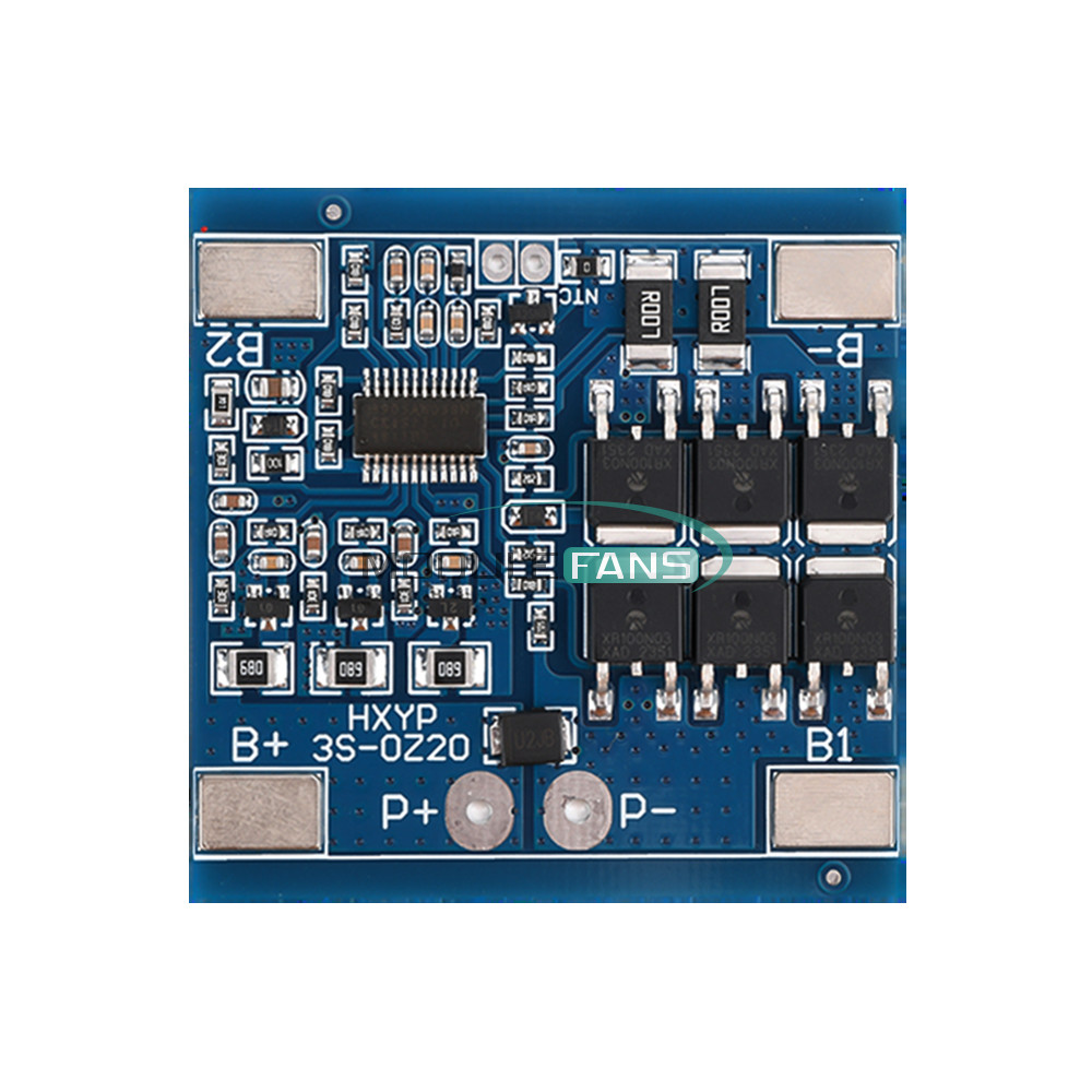 3S 12V 15/20/25/30A 18650 Li-ion Battery Charging Protection Board with Balance