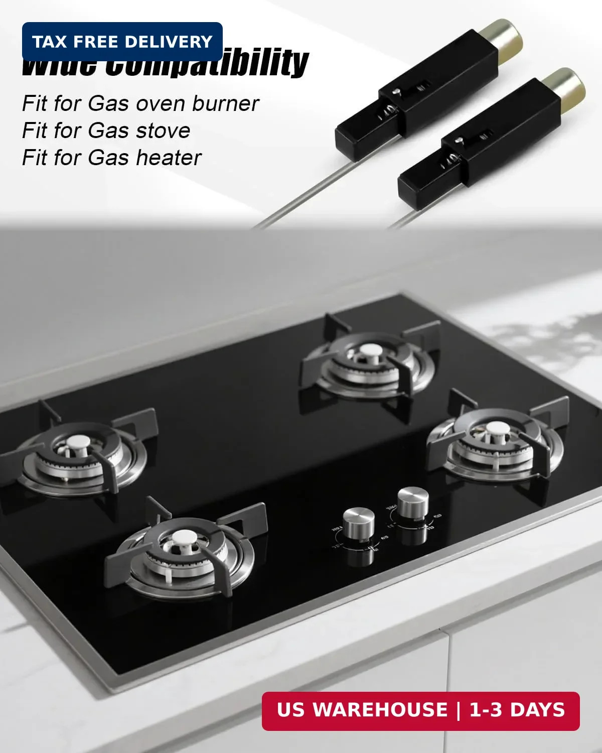 5PCS Electronic Igniter Replace GMP-499-1,3.0X 0.55x 0.8cm Piezoelectric Fire Wi