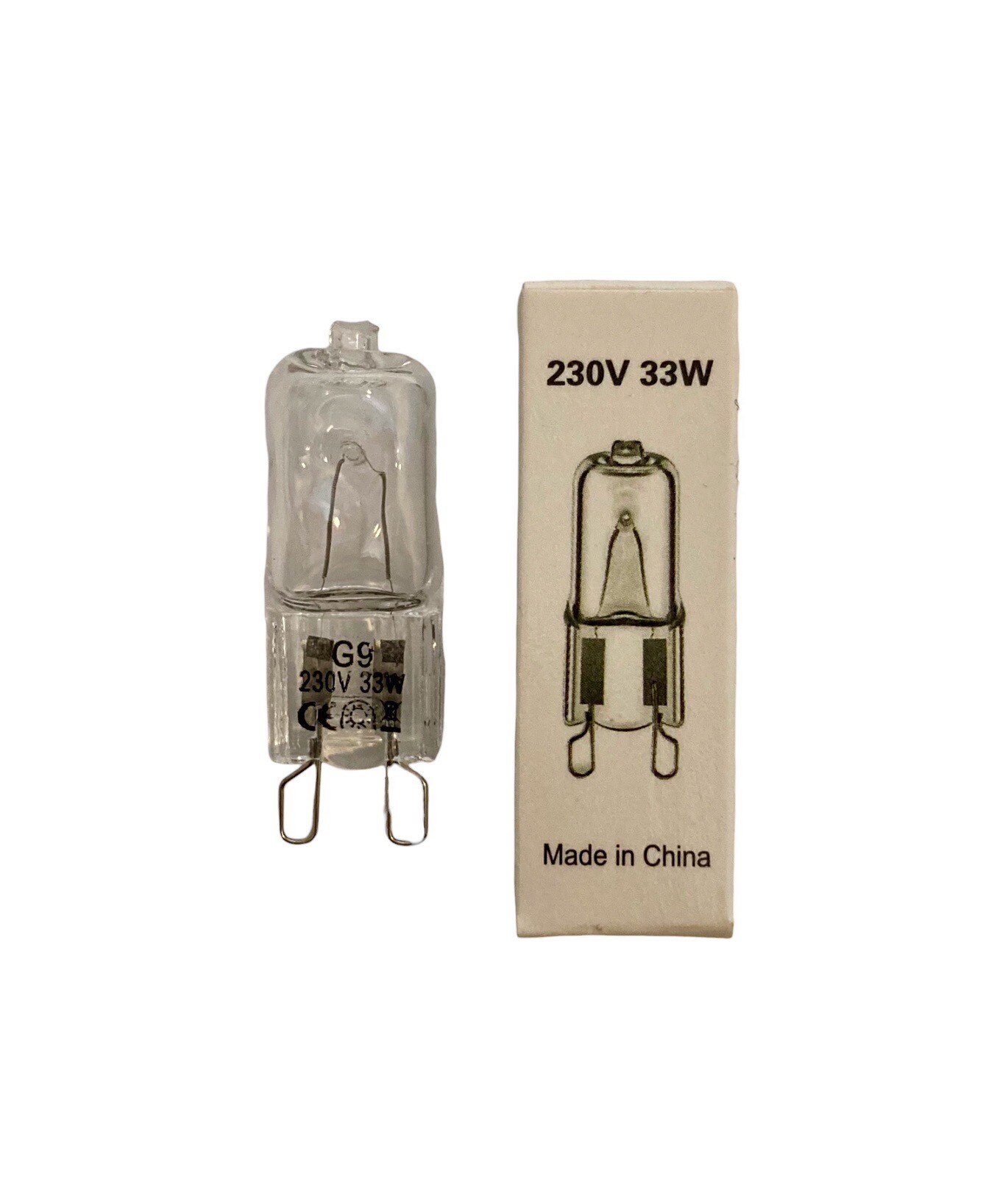 New G9 Halogen Light Bulbs 230V 33W 2000h Lamp Life Pack Of 20