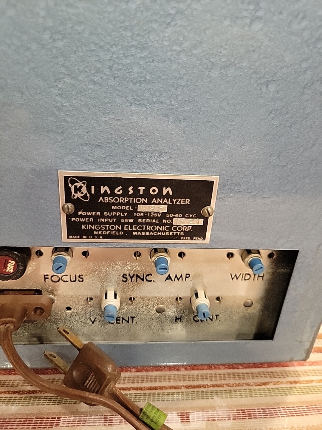 Vintage Kingston Absorption Analyzer VS4-C1 Kingston Electronic Corporation