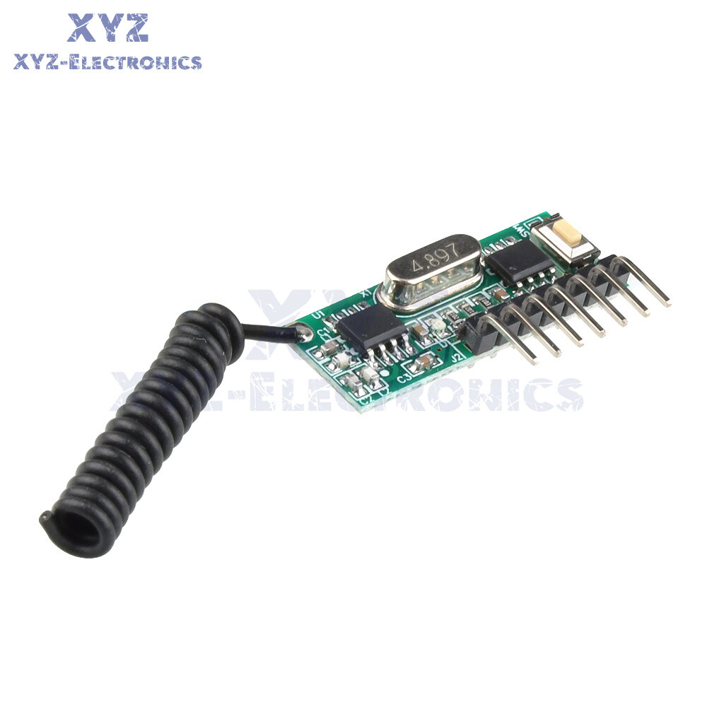 315MHz RF Module Receiver Remote Control 4-Way Learning Decoder Board DC3.3~5V