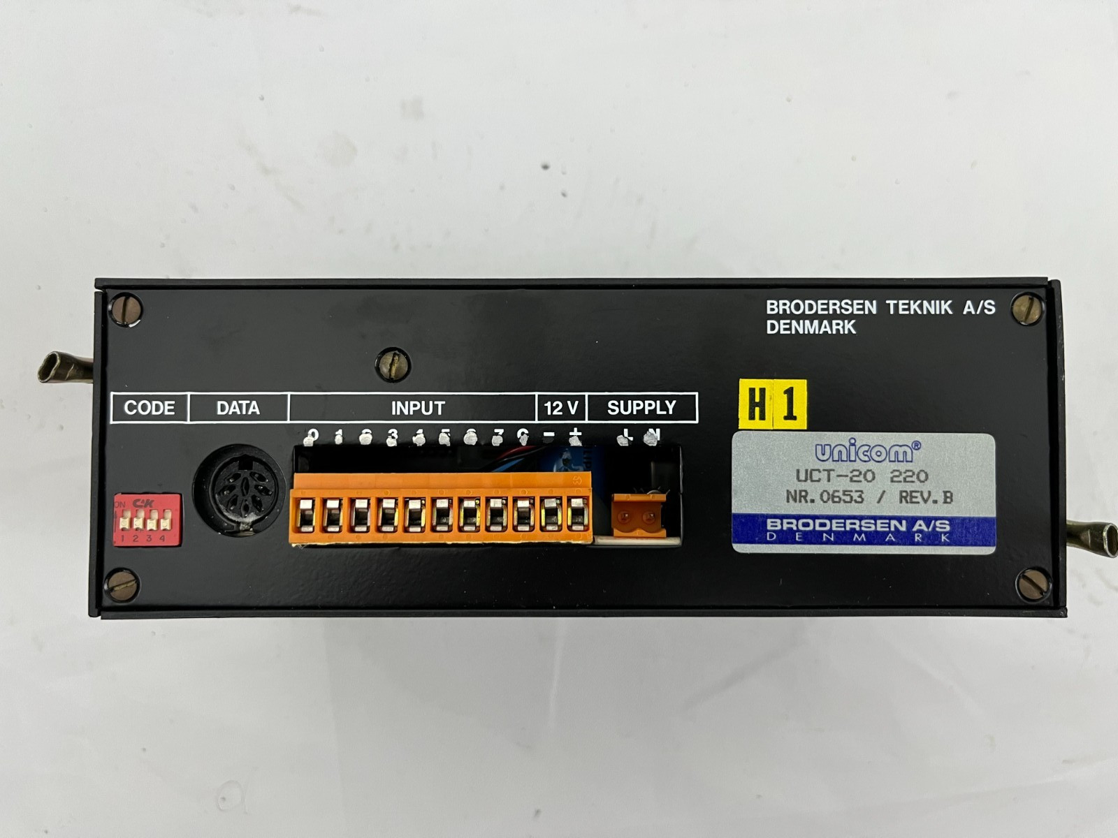 Unicom UCT-20 220 Text Display Brodersen Teknik Denmark Rev B Used Industrial
