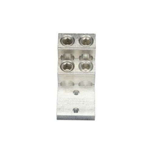 Blackburn AQ-4-600, 2 AWG to 600 KCMIL, 3/8″ Stud, 4-Barrel, Mechanical Lug, 1pc
