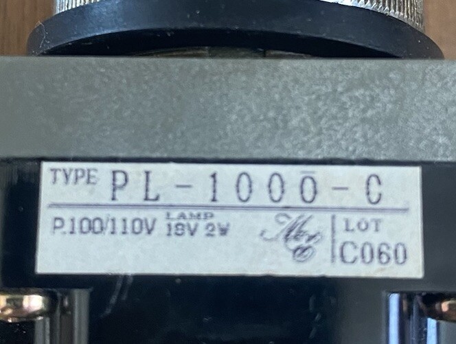 MARUYASU ELECTRIC PILOT LAMP, PL-1000-C, LOT C060