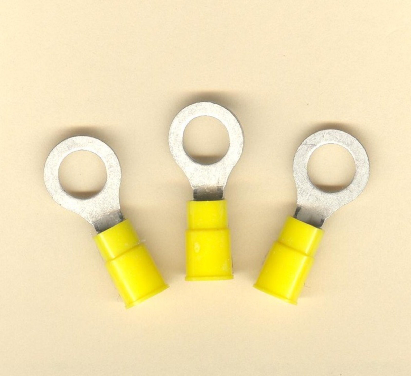 50 Yellow Insulated RING Terminal Connectors #12-10 Wire AWG 5/16″ Stud MOLEX