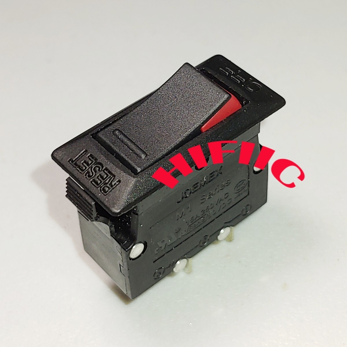 JOEMEX M1 Series Power Circuit Breaker Reset On Rocker Switch 2 Pin 15A 250VAC
