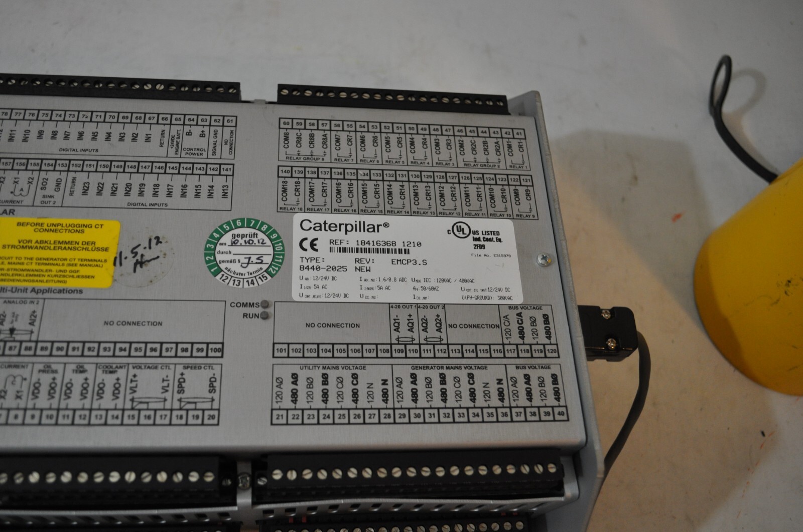 Caterpillar EMCP 3.S GEN RELAY CONTROL UNIT 8440-2025 NEW REMOVED