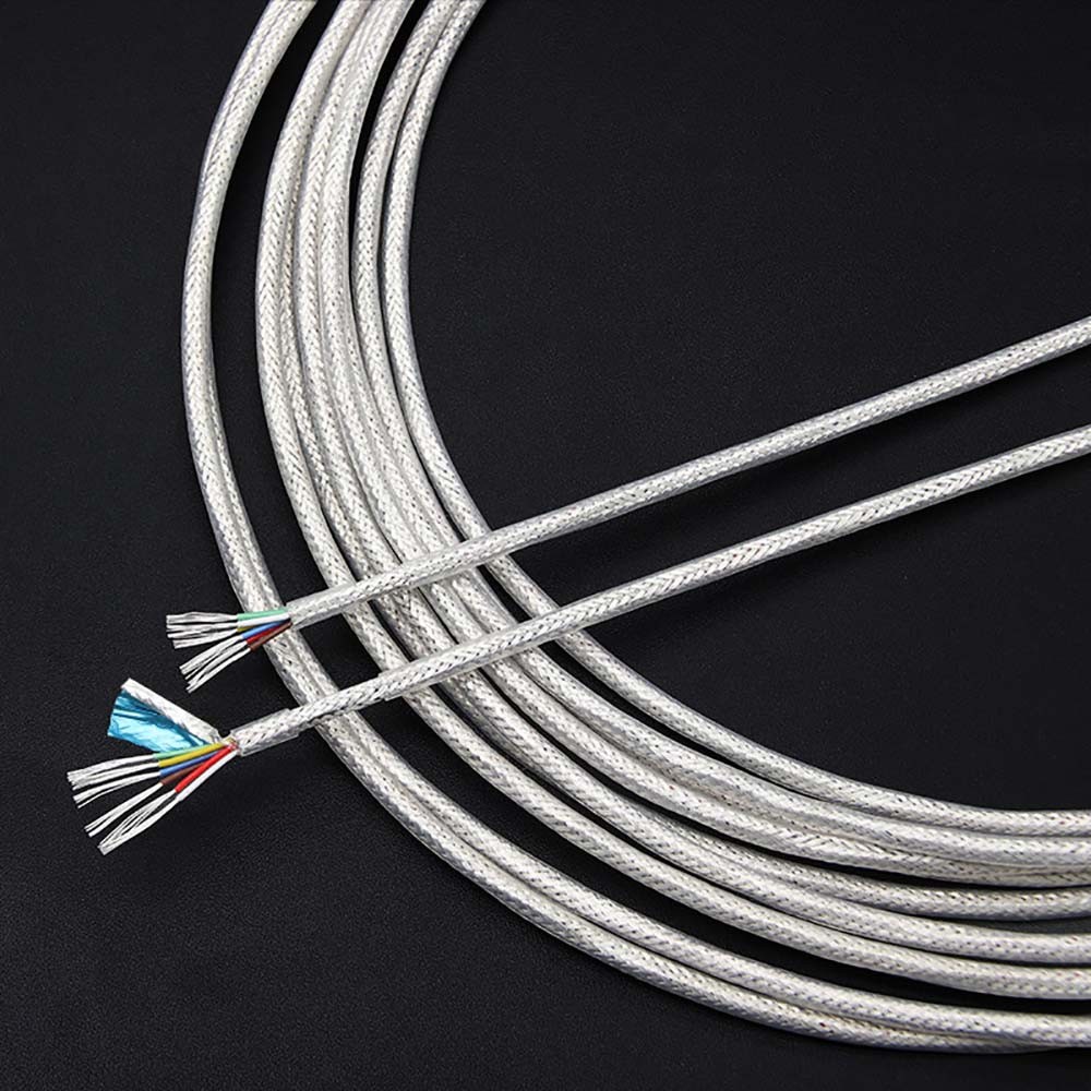 FEP Silver Plated Shielded Cable 2-6 Cores Silver Plated Stranded Copper Wire